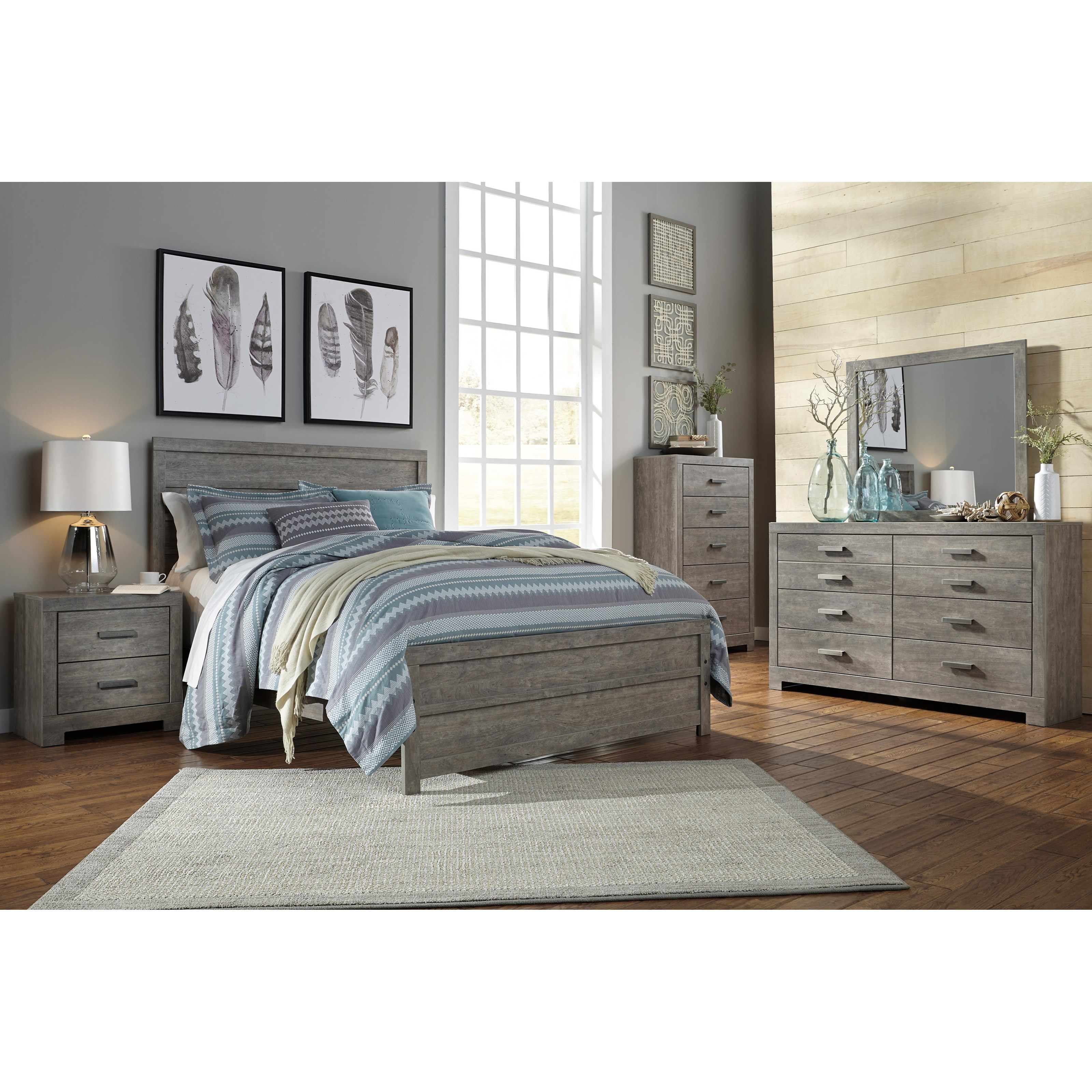 Ashley Signature Design Culverbach Queen Bedroom Group Dunk & Bright